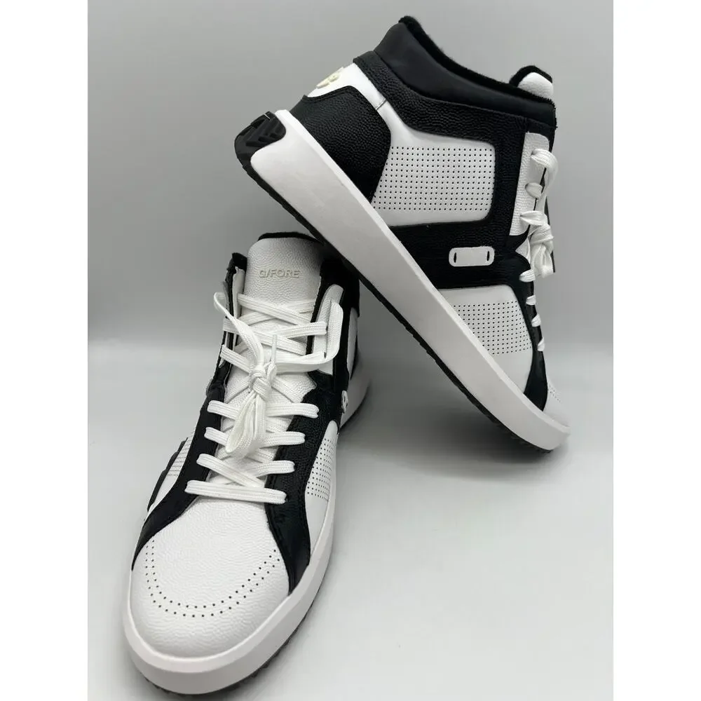 G/Fore G.112 Leather Mid-Top Street Shoe Black/White Men's Size 11.5 New